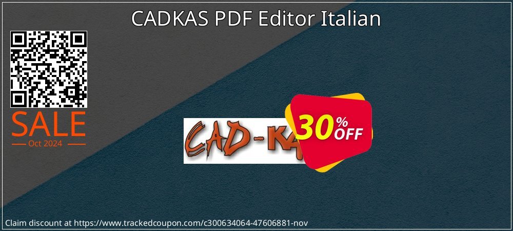 CADKAS PDF Editor Italian coupon on National Savings Day offer