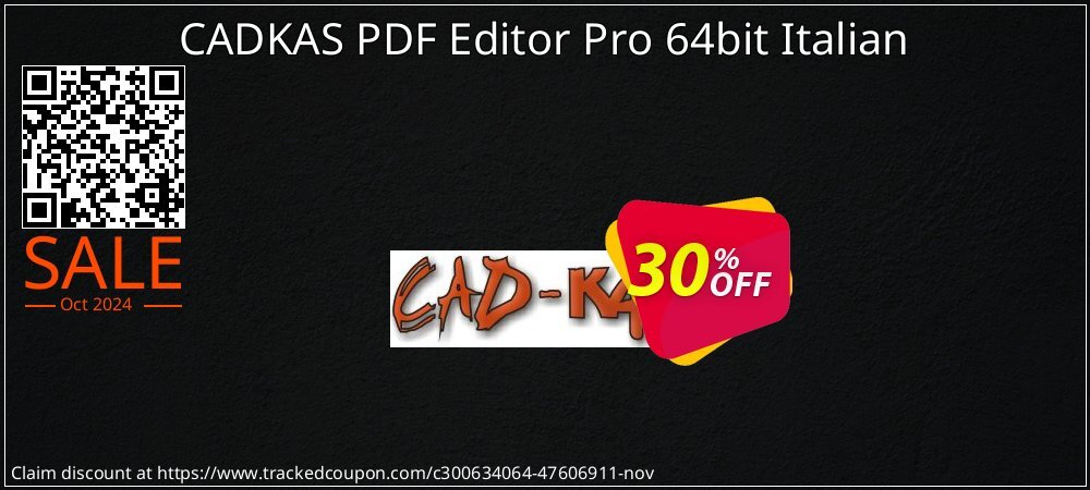 CADKAS PDF Editor Pro 64bit Italian coupon on All Souls Day super sale