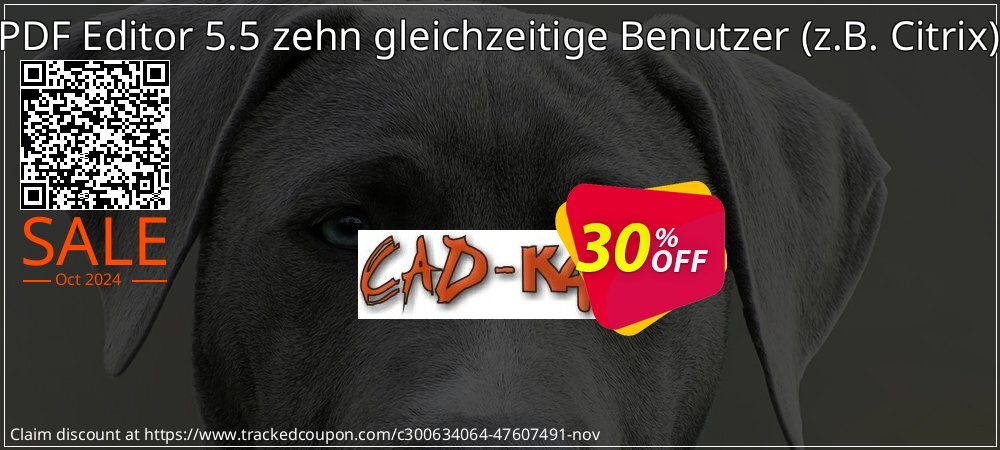 CADKAS PDF Editor 5.5 zehn gleichzeitige Benutzer - z.B. Citrix Deutsch coupon on All Saints' Eve sales