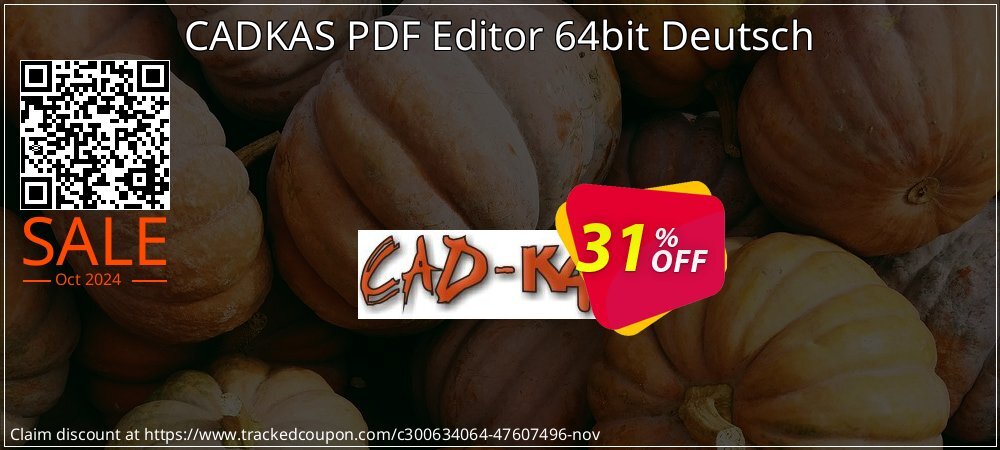 CADKAS PDF Editor 64bit Deutsch coupon on World Teachers' Day offering sales