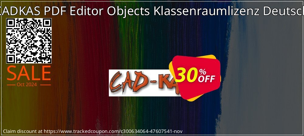 CADKAS PDF Editor Objects Klassenraumlizenz Deutsch coupon on National Savings Day offering sales