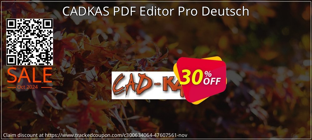 CADKAS PDF Editor Pro Deutsch coupon on Chinese National Day discounts