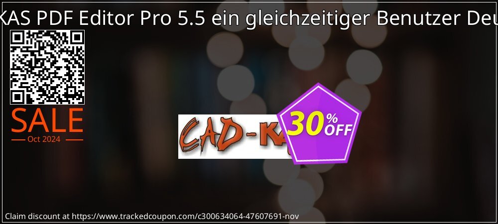 CADKAS PDF Editor Pro 5.5 ein gleichzeitiger Benutzer Deutsch coupon on World Smile Day offer