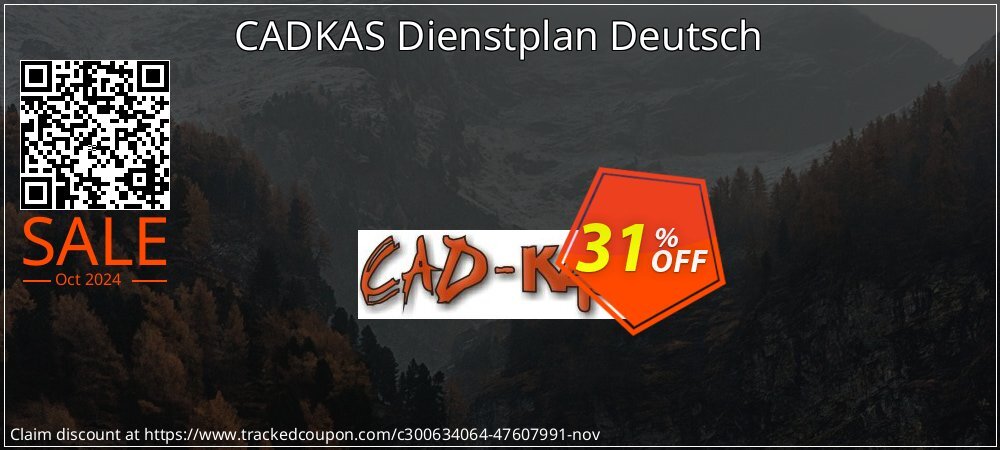 CADKAS Dienstplan Deutsch coupon on World Teachers' Day offering sales