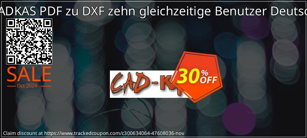 CADKAS PDF zu DXF zehn gleichzeitige Benutzer Deutsch coupon on National Savings Day offering sales