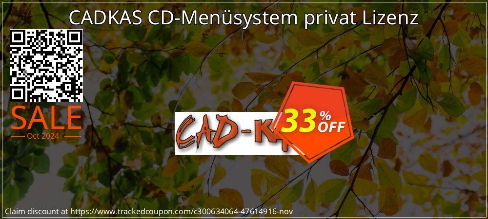 CADKAS CD-Menüsystem privat Lizenz coupon on All Saints' Eve sales