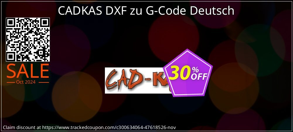 CADKAS DXF zu G-Code Deutsch coupon on World Smile Day deals