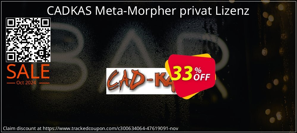 CADKAS Meta-Morpher privat Lizenz coupon on National Savings Day promotions