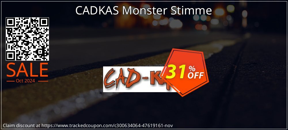 CADKAS Monster Stimme coupon on National Pumpkin Day super sale