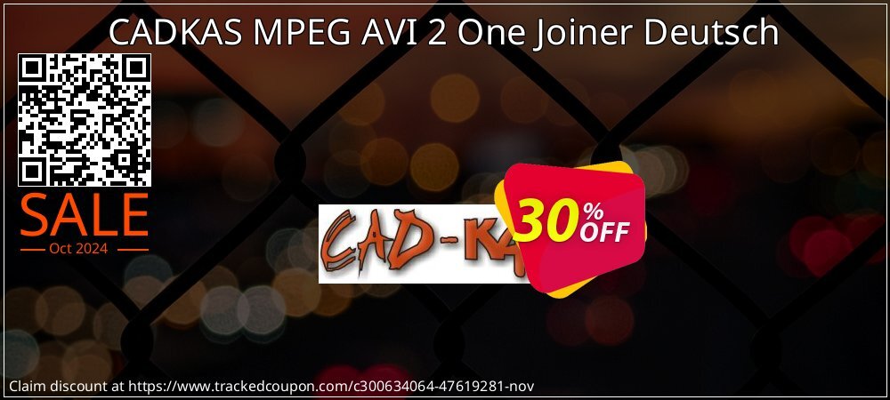 CADKAS MPEG AVI 2 One Joiner Deutsch coupon on ​Coffee Day sales