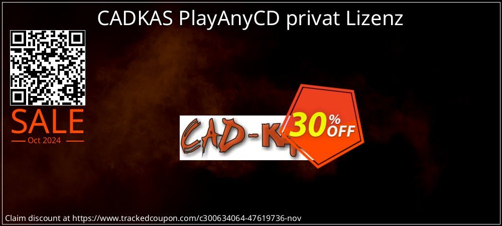 CADKAS PlayAnyCD privat Lizenz coupon on World Smile Day offering sales