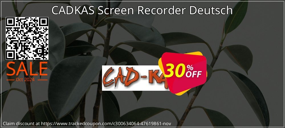 CADKAS Screen Recorder Deutsch coupon on National Savings Day offering discount