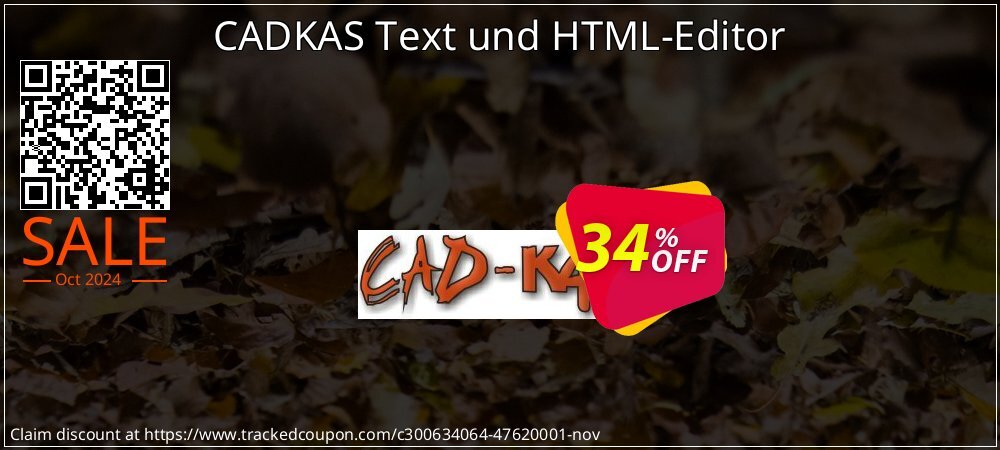 CADKAS Text und HTML-Editor coupon on Halloween sales