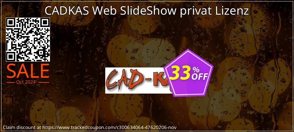 CADKAS Web SlideShow privat Lizenz coupon on National Pumpkin Day discounts