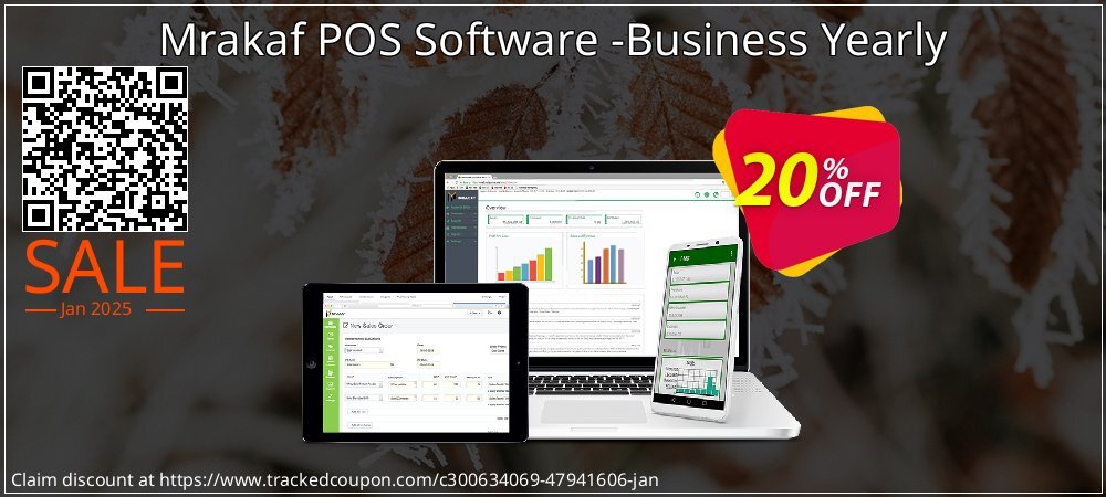 Mrakaf POS Software -Business Yearly coupon on New Year's Day offering discount