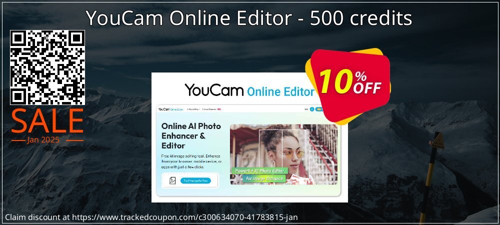 YouCam Online Editor - 500 credits coupon on Programmers' Day offering sales