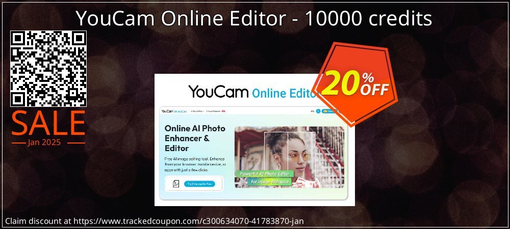 YouCam Online Editor - 10000 credits coupon on Macintosh Computer Day super sale