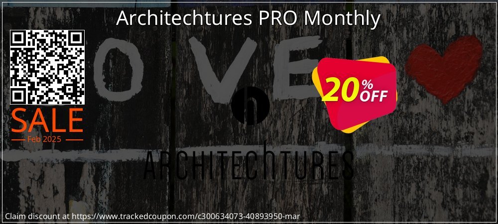 Architechtures PRO Monthly coupon on Valentine Week deals