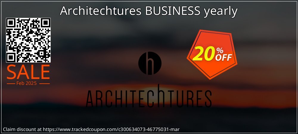 Architechtures BUSINESS yearly coupon on Valentine's Day offering sales