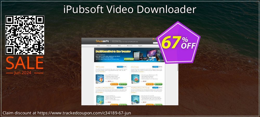 iPubsoft Video Downloader coupon on Hug Holiday super sale