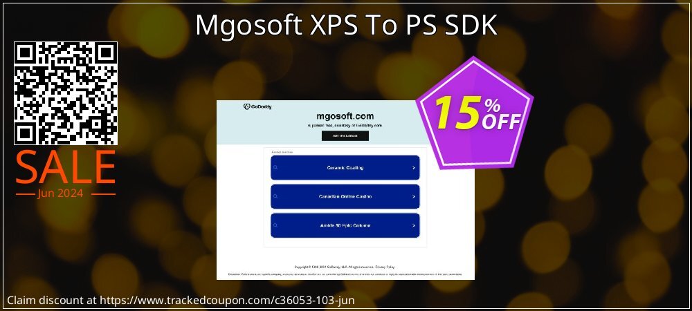 Mgosoft XPS To PS SDK coupon on Summer discounts