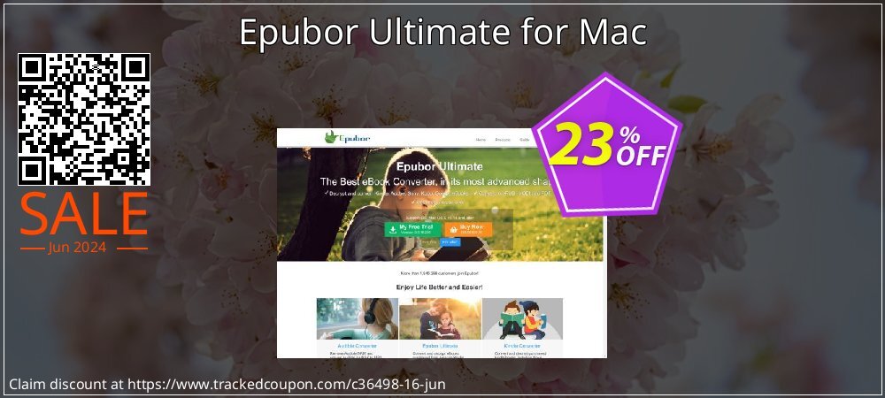 Epubor Ultimate for Mac coupon on World Bicycle Day offering sales
