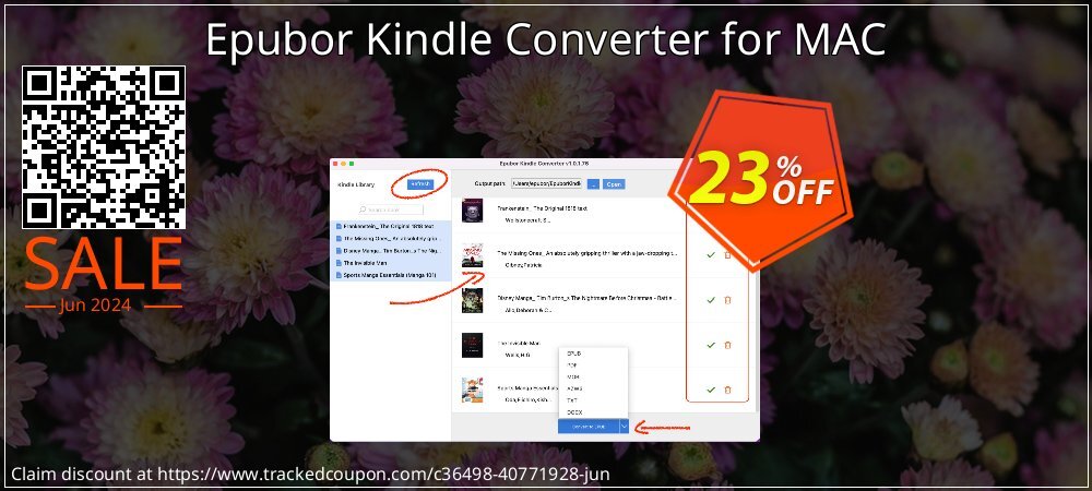 Epubor Kindle Converter for MAC coupon on Egg Day sales