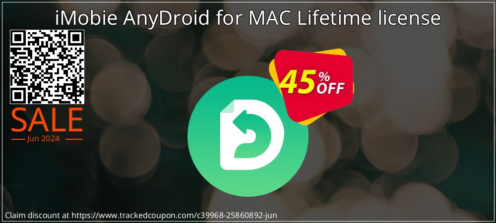 iMobie AnyDroid for MAC Lifetime license coupon on Camera Day discounts