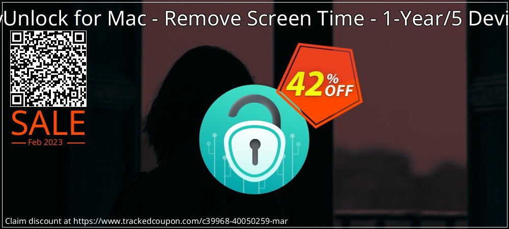 AnyUnlock for Mac - Remove Screen Time - 1-Year/5 Devices coupon on 	National Kissing Day deals