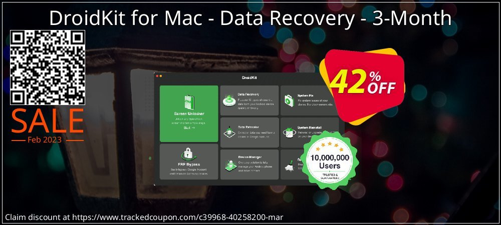 DroidKit for Mac - Data Recovery - 3-Month coupon on National Cheese Day super sale