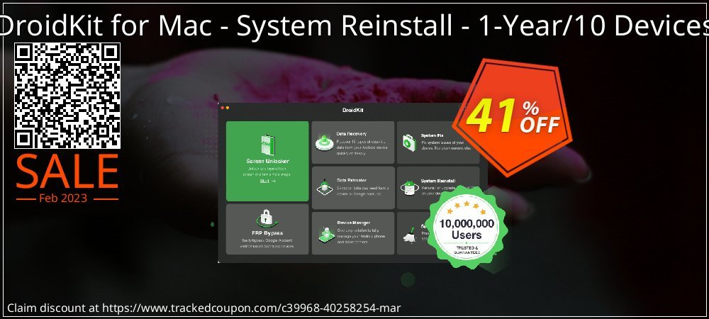 DroidKit for Mac - System Reinstall - 1-Year/10 Devices coupon on World Milk Day super sale