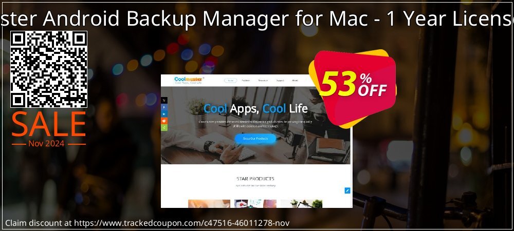 Coolmuster Android Backup Manager for Mac - 1 Year License - 5 PCs  coupon on All Saints' Day discounts