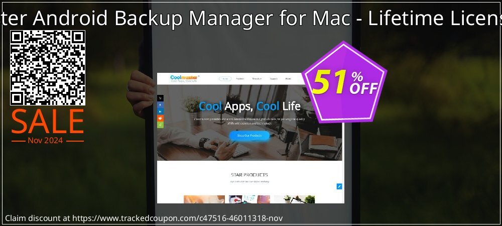 Coolmuster Android Backup Manager for Mac - Lifetime License - 5 PCs  coupon on National Recycling Day offer