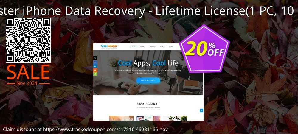 Coolmuster iPhone Data Recovery - Lifetime License - 1 PC, 10 Devices  coupon on All Saints' Day offering sales