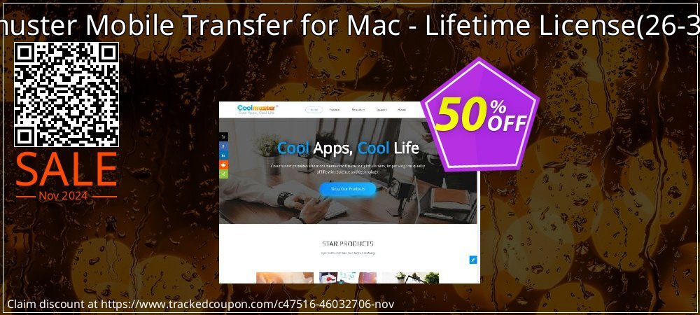 Coolmuster Mobile Transfer for Mac - Lifetime License - 26-30PCs  coupon on All Saints' Day super sale