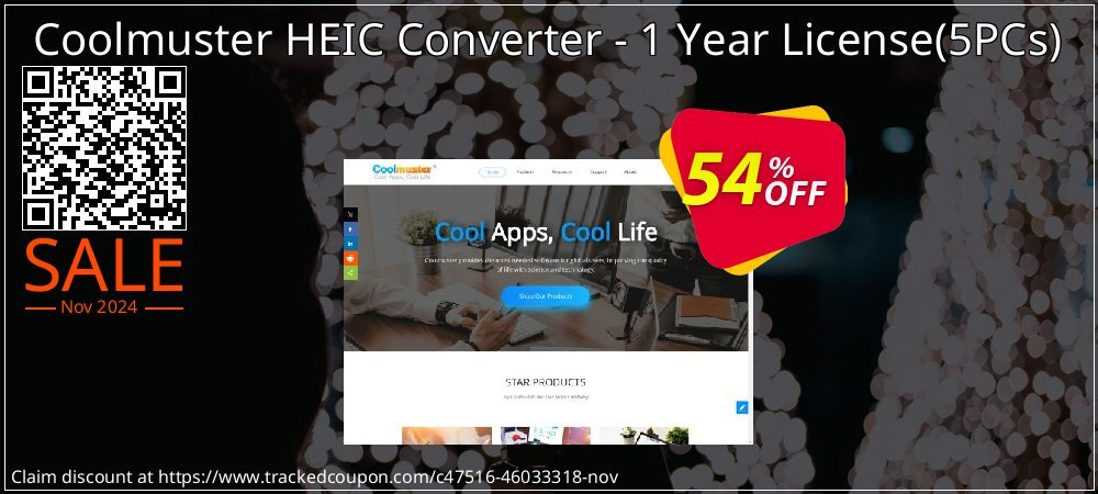 Coolmuster HEIC Converter - 1 Year License - 5PCs  coupon on National Recycling Day super sale