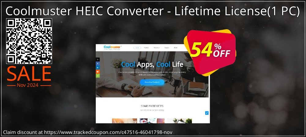 Coolmuster HEIC Converter Lifetime License coupon on Melbourne Cup Day promotions