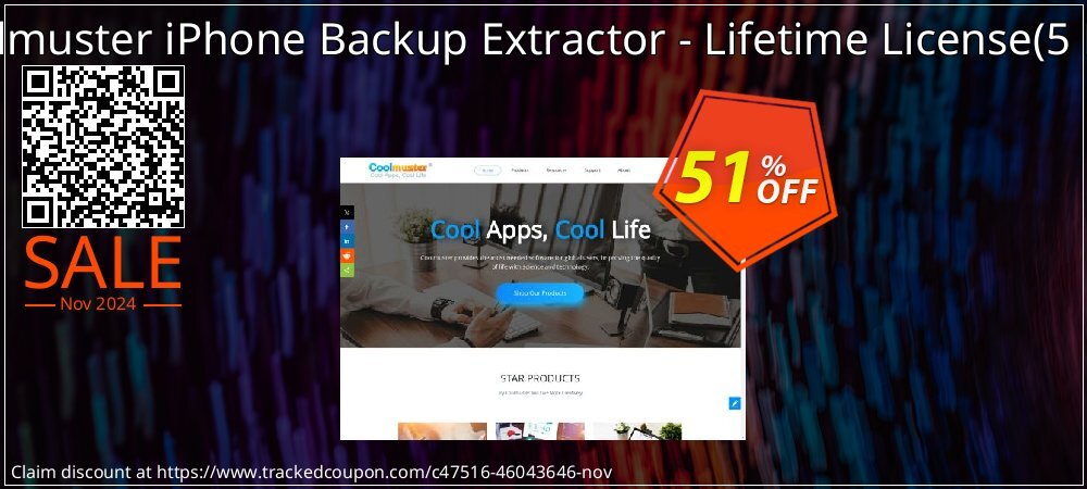 Coolmuster iPhone Backup Extractor - Lifetime License - 5 PCs  coupon on Melbourne Cup Day offer