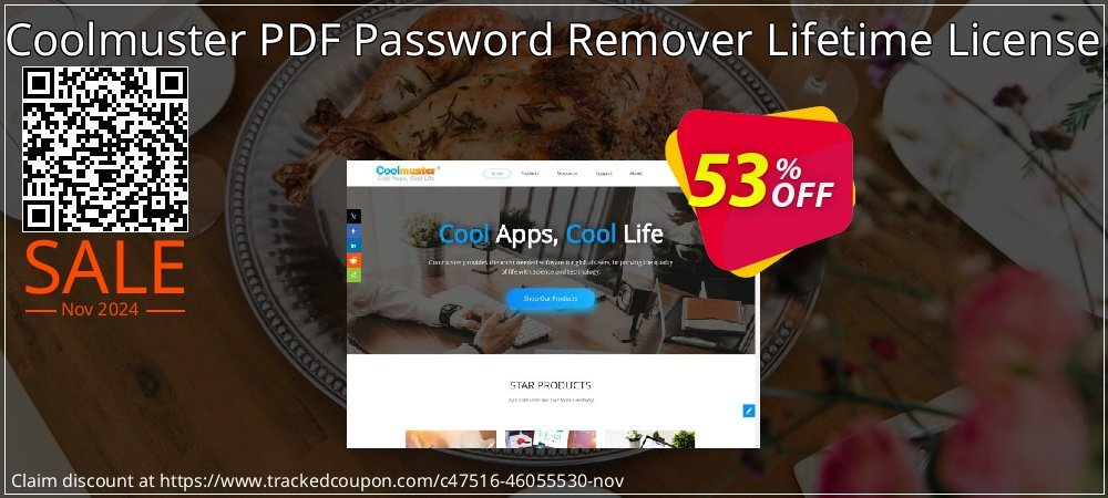 Coolmuster PDF Password Remover - Lifetime License - 1 PC  coupon on Cyber Monday super sale