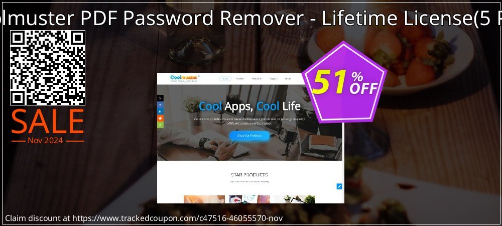 Coolmuster PDF Password Remover - Lifetime License - 5 PCs  coupon on Melbourne Cup Day deals