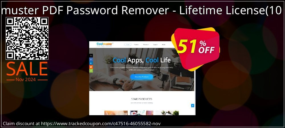 Coolmuster PDF Password Remover - Lifetime License - 10 PCs  coupon on World Wildlife Day offering sales