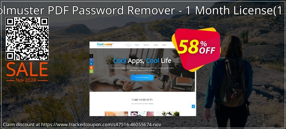 Coolmuster PDF Password Remover - 1 Month License - 1 PC  coupon on All Saints' Day super sale