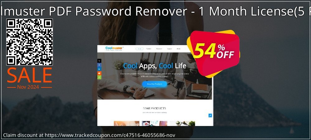 Coolmuster PDF Password Remover - 1 Month License - 5 PCs  coupon on Women Day deals