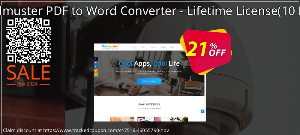 Coolmuster PDF to Word Converter - Lifetime License - 10 PCs  coupon on Melbourne Cup Day offering sales