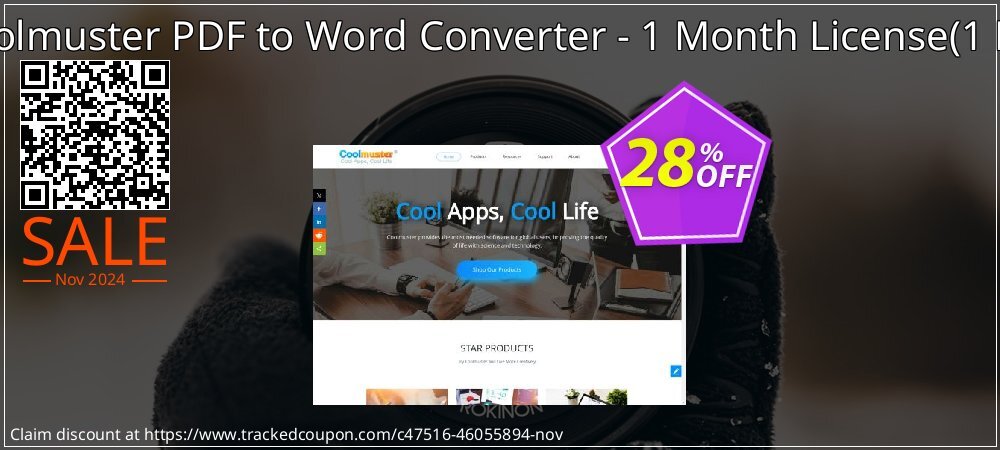 Coolmuster PDF to Word Converter - 1 Month License - 1 PC  coupon on All Saints' Day deals