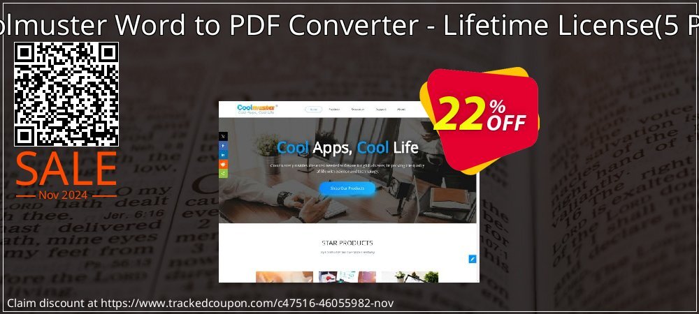 Coolmuster Word to PDF Converter - Lifetime License - 5 PCs  coupon on All Saints' Day promotions