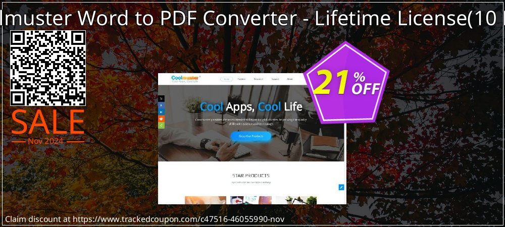 Coolmuster Word to PDF Converter - Lifetime License - 10 PCs  coupon on World Hello Day discounts