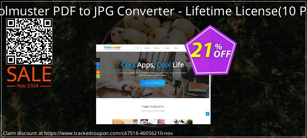 Coolmuster PDF to JPG Converter - Lifetime License - 10 PCs  coupon on World Hello Day offer