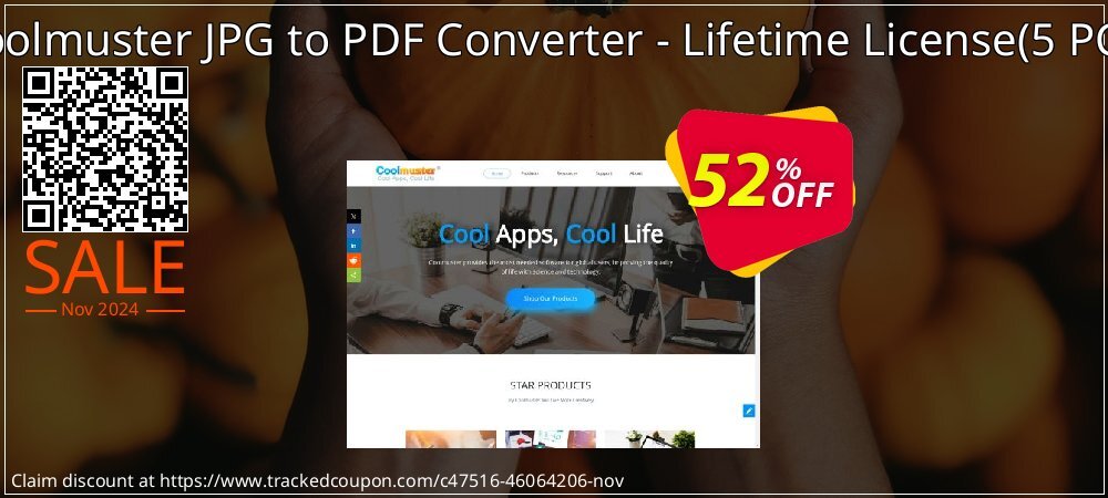 Coolmuster JPG to PDF Converter - Lifetime License - 5 PCs  coupon on National Recycling Day super sale