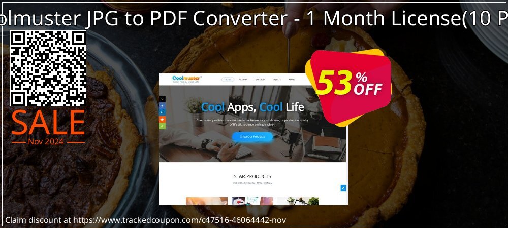 Coolmuster JPG to PDF Converter - 1 Month License - 10 PCs  coupon on Black Friday promotions